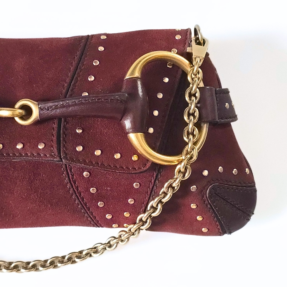 Gucci Horsebit Tom Ford Era Suede Studded - Picture 10 of 16